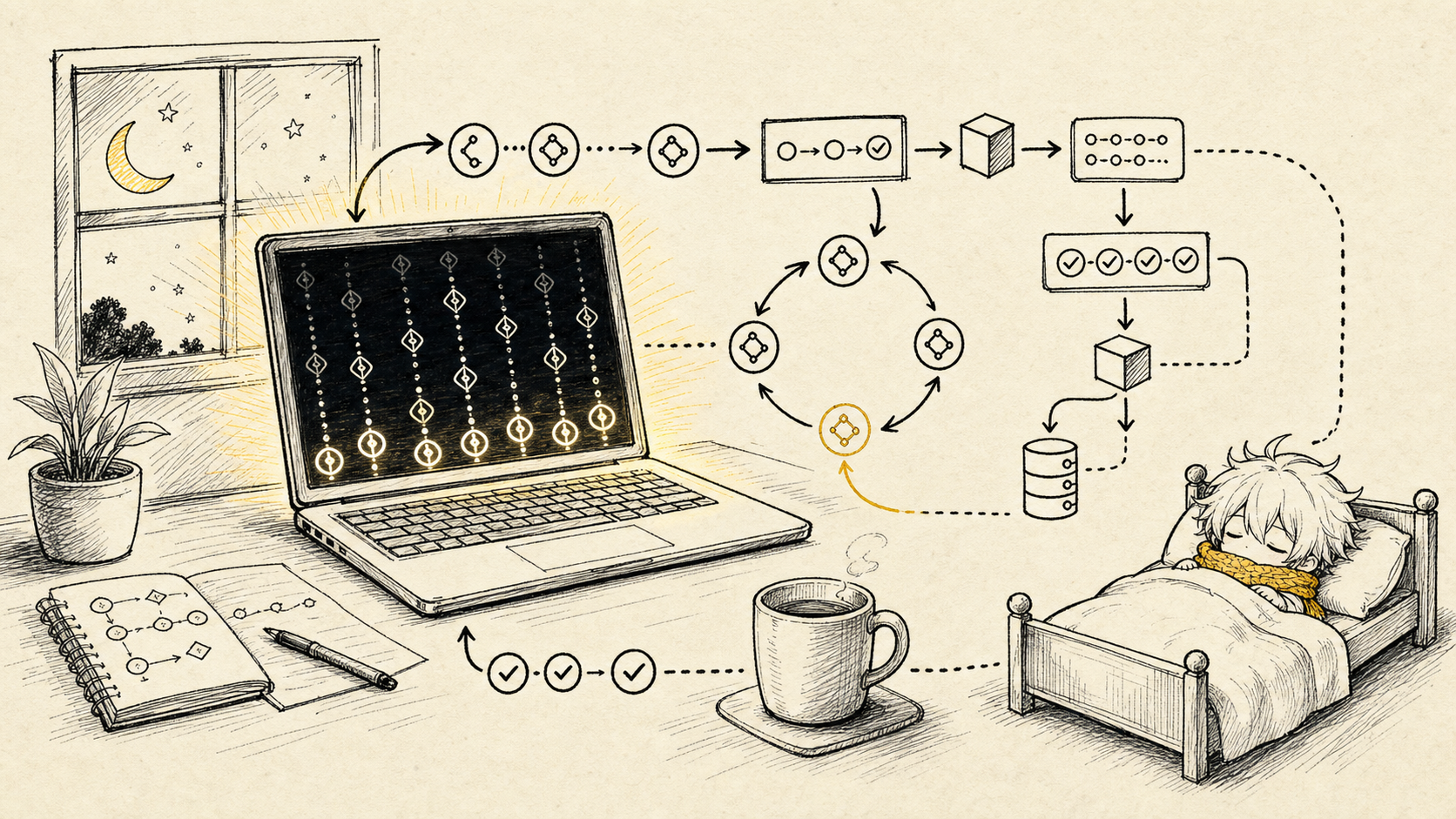good night, have fun:讓 AI Agent 過夜自己跑迴圈的 orchestrator(實測 0.1.41)