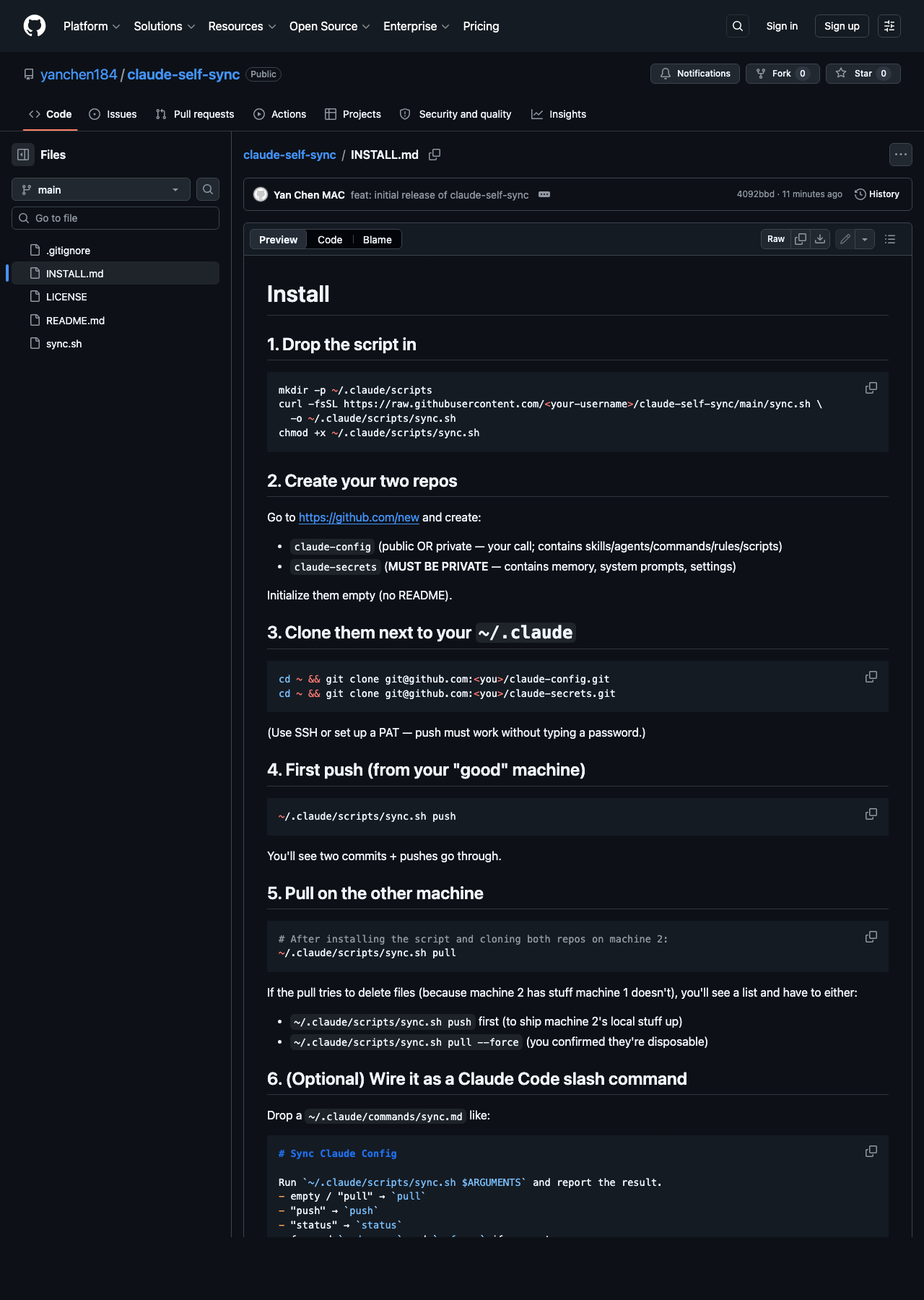 我怎麼用 Claude Code 開源一個工具：claude-self-sync 從 271 行 markdown 變獨立 CLI（Ralph Loop 實戰）