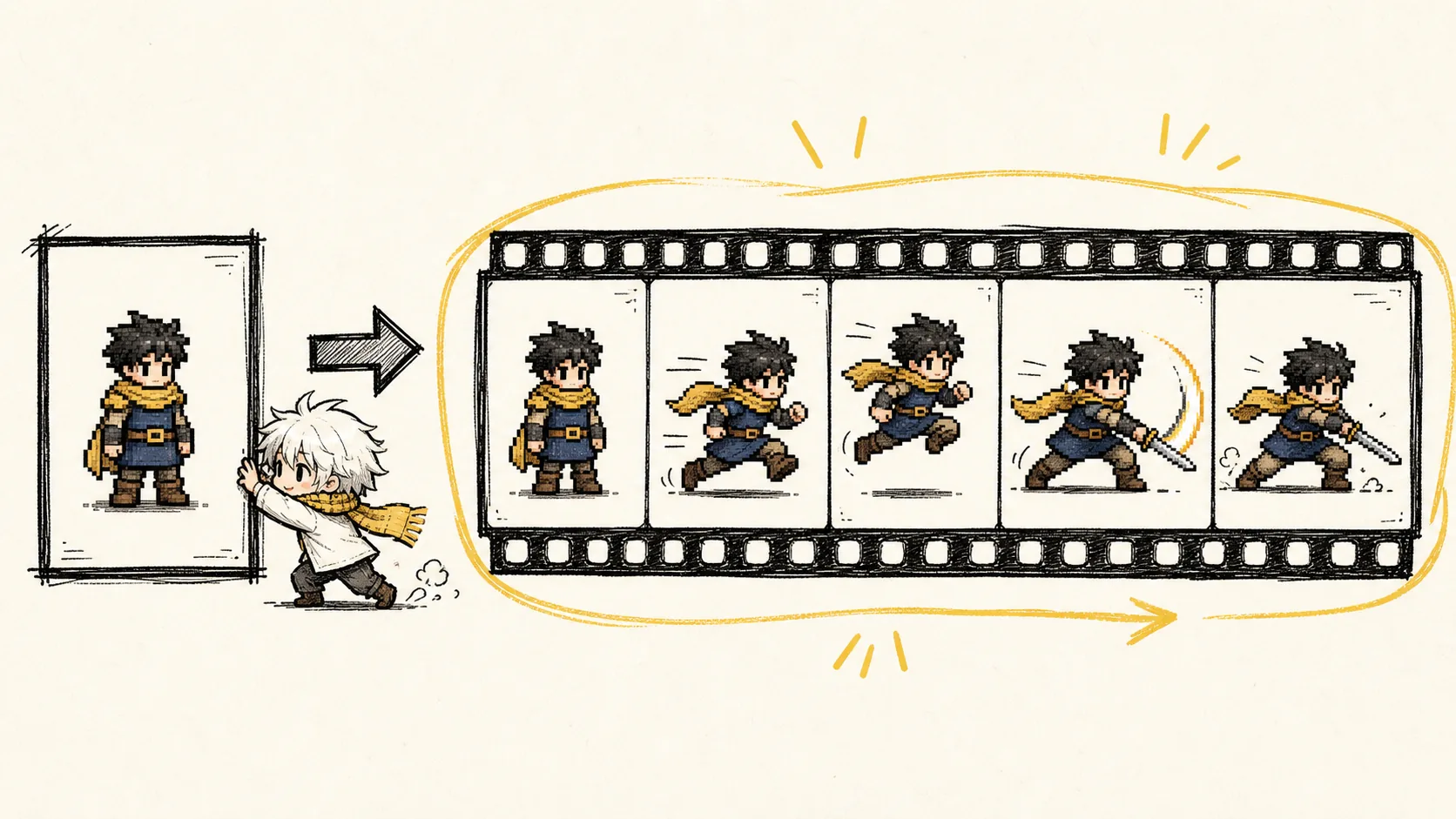 PixelMotion AI 是什麼？上傳一張圖，30 秒生出 14 種動作的像素 Sprite Sheet